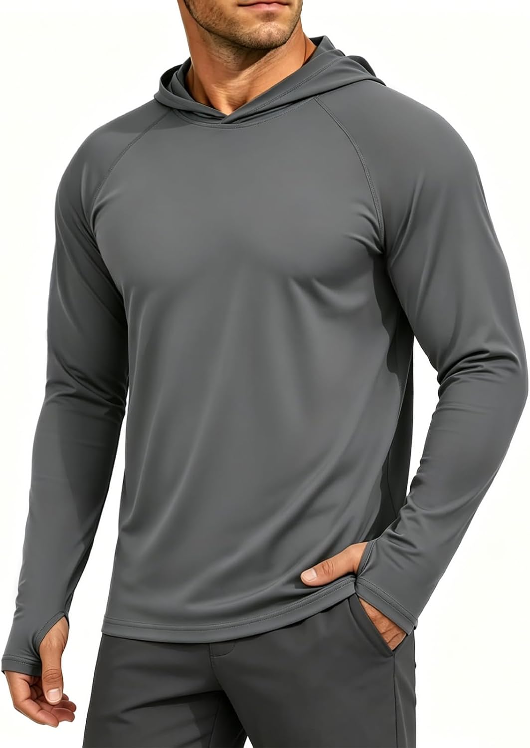 MAGCOMSEN Men's Hoodies Sun Protection UPF 50+ Long Sleeve T Shirt