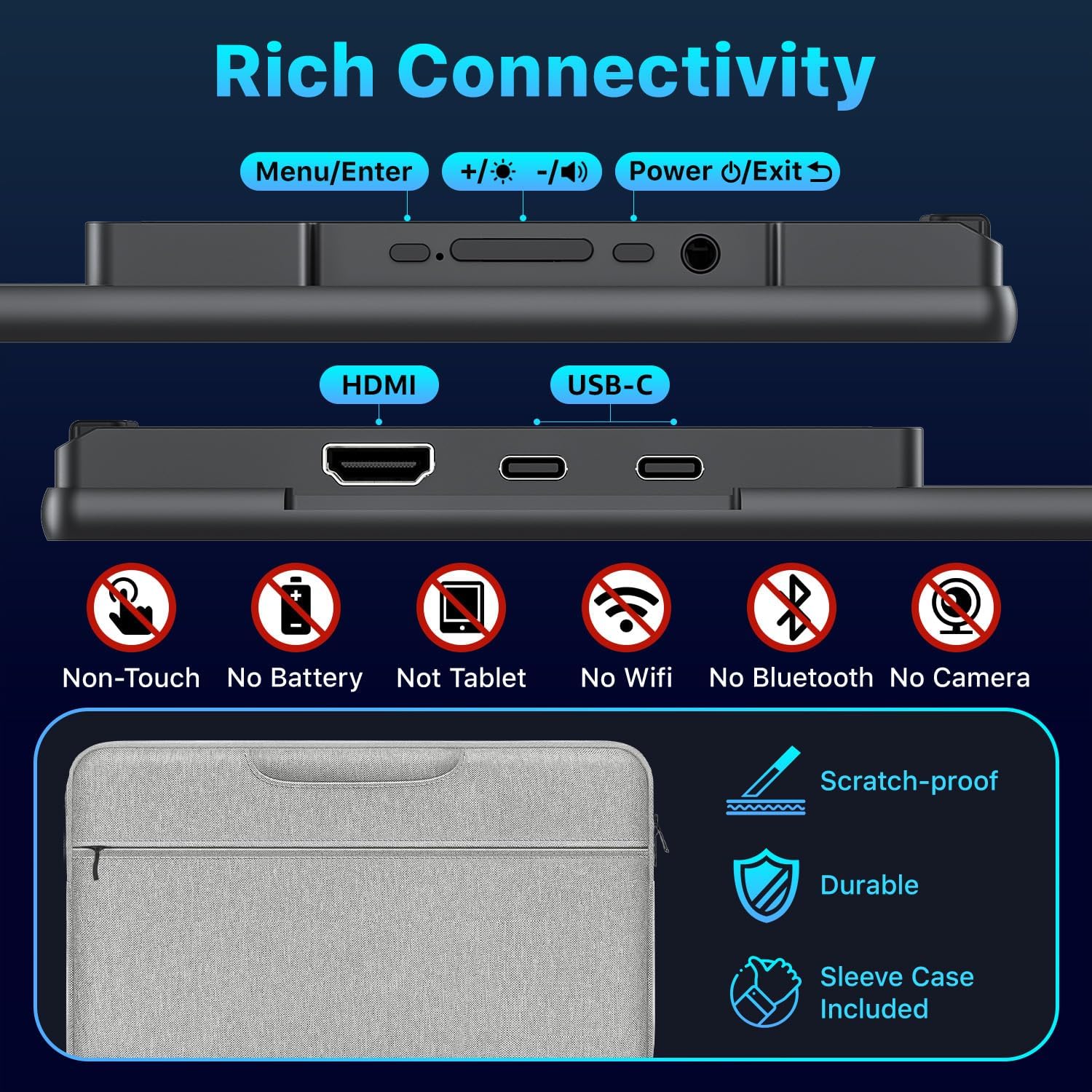 Thumbnail 6 de Upperizon 21.5-inch Portable Monitor 120Hz