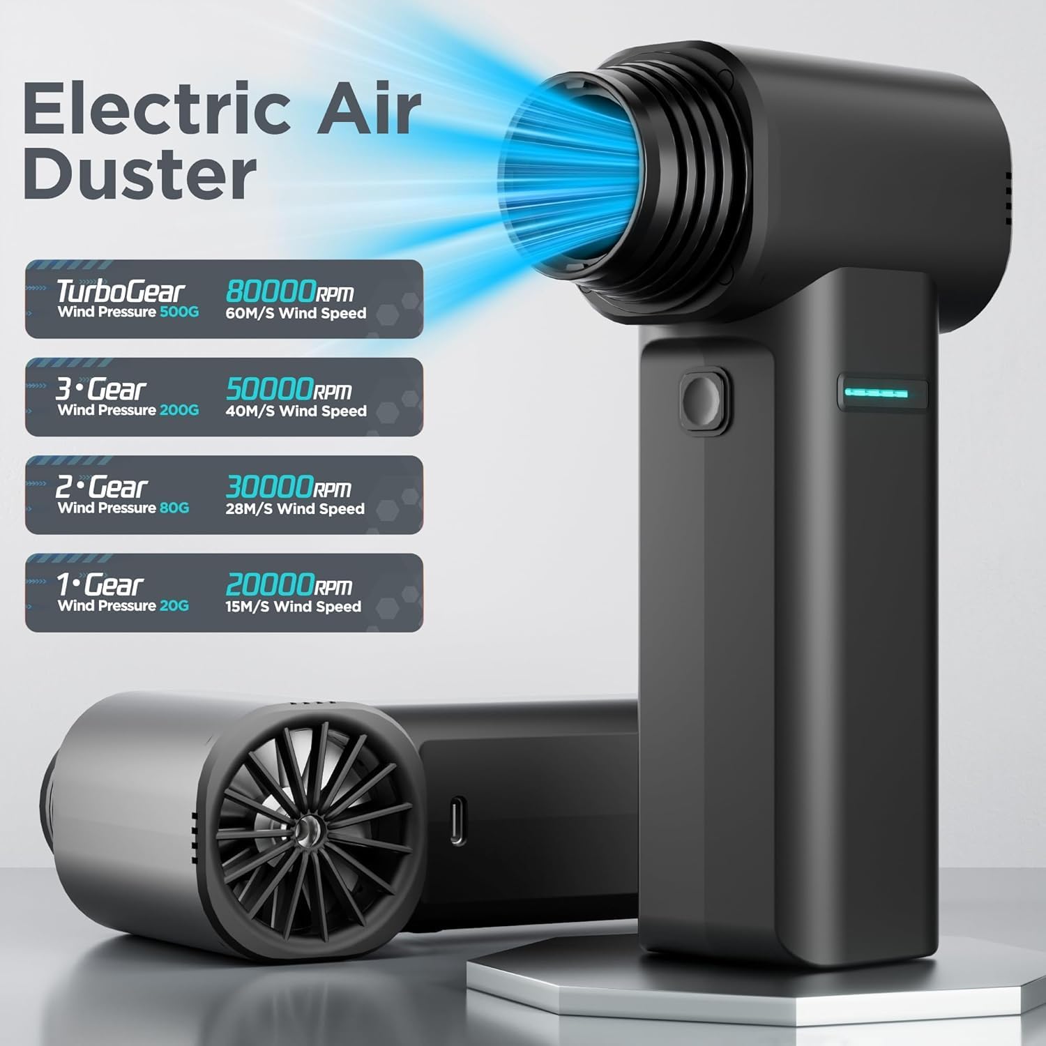 Thumbnail 4 de Electric Air Duster, 4-Gear