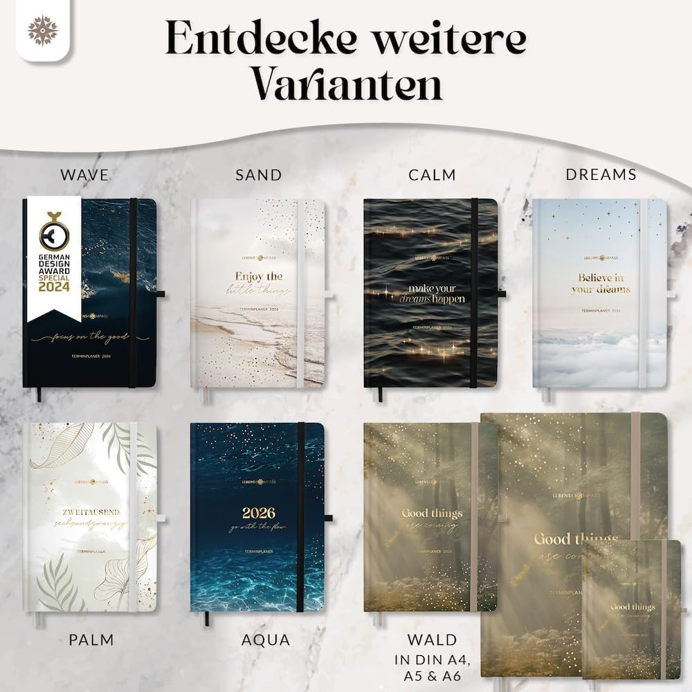 Thumbnail 6 de Lebenskompass AQUA Kalender 2026 A5 Wochenplaner 📅