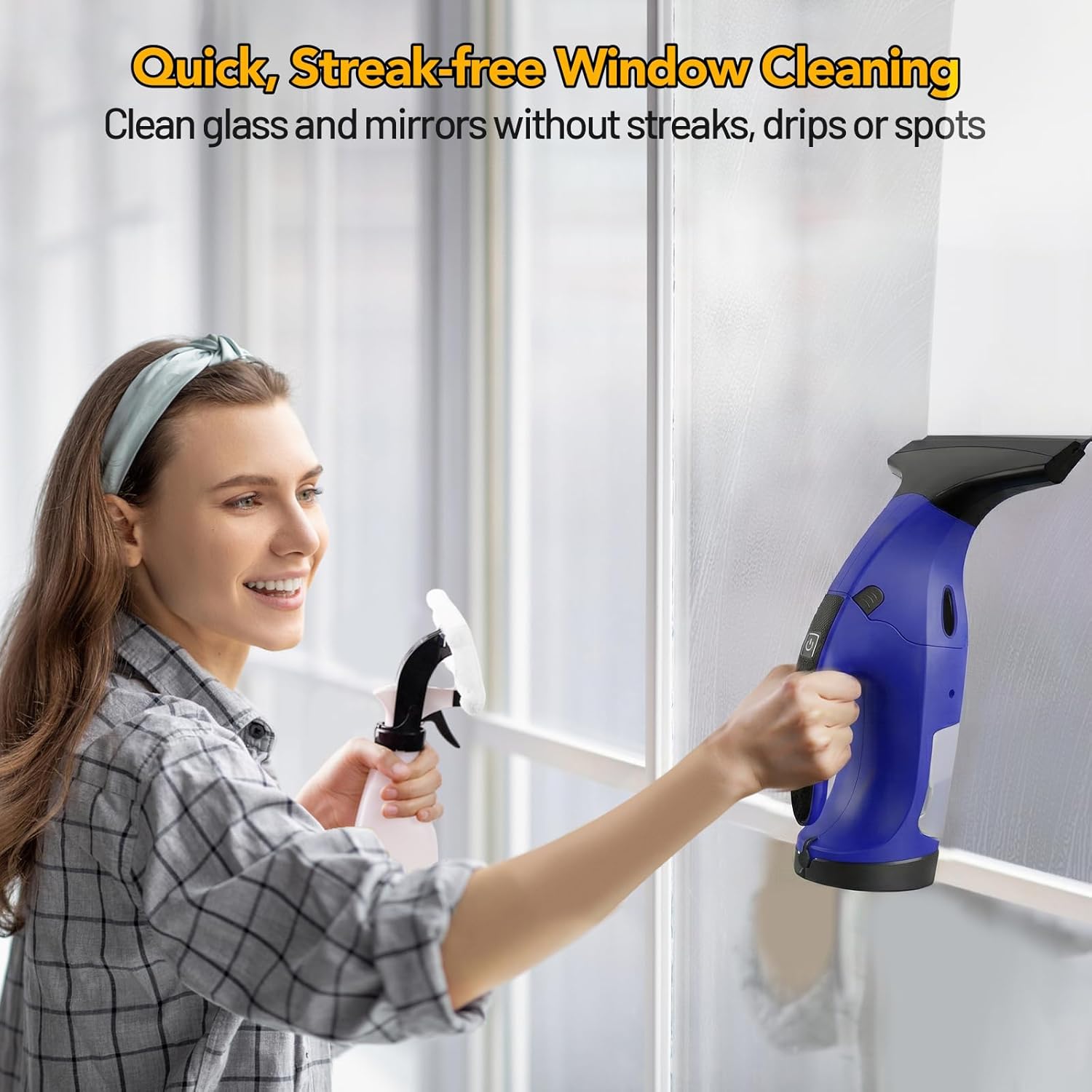 Thumbnail 6 de Eave Window Vac Kit: Upgraded Cordless Window Vacuum with 17cm & 28cm Nozzles