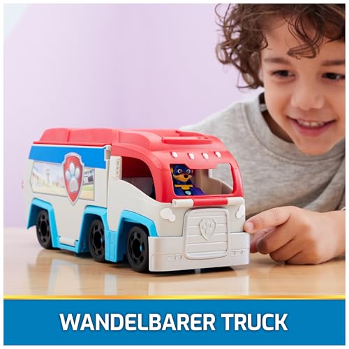 Thumbnail 1 de Paw Patrol Pup Squad Paw Patroller transformable con figura de Chase y vehículo de carreras (pack, +3 años)