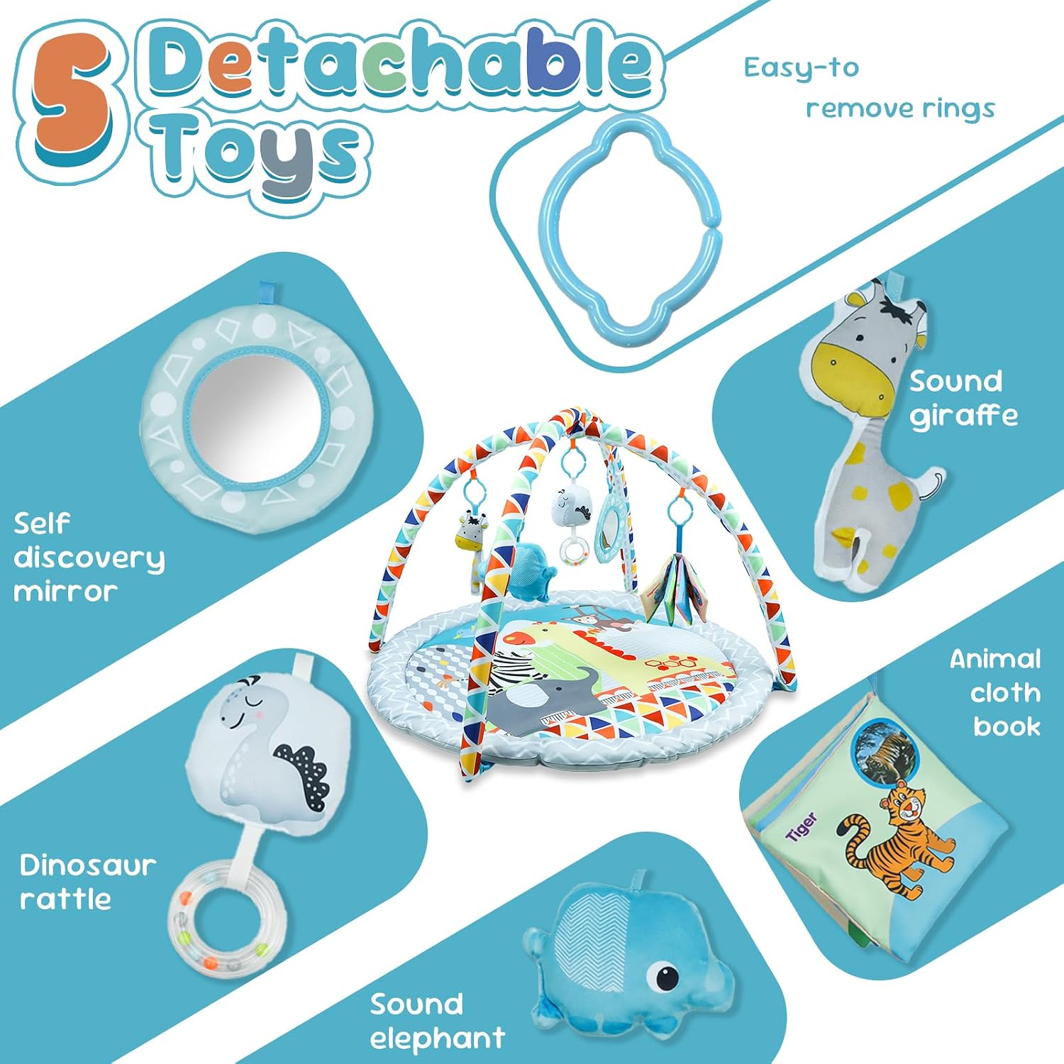 Thumbnail 4 de Baby Play Mat and Gym: Multi-Stage Activity Gym for 0–36 Months