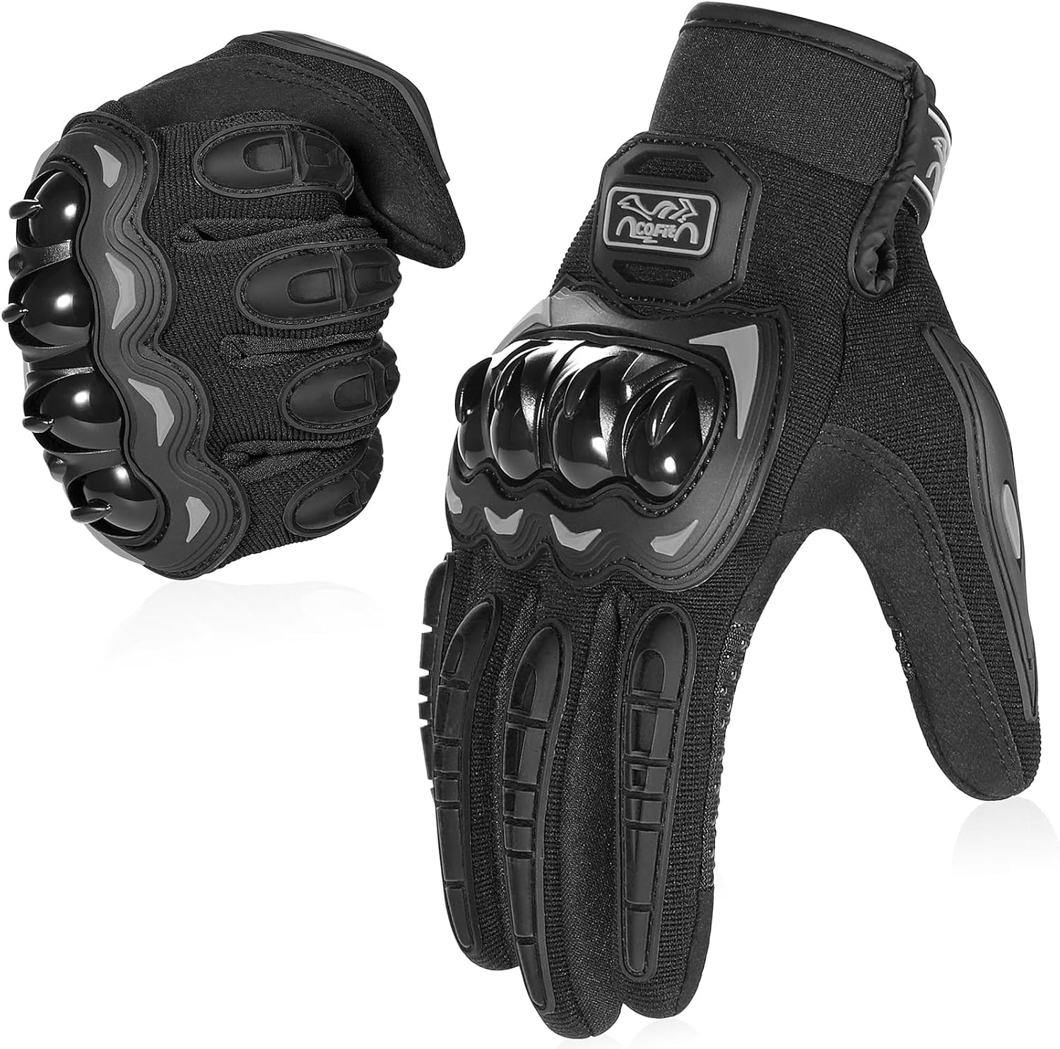Thumbnail 6 de COFIT Motorcycle Gloves for Men and Women (Full Finger, Touchscreen) — Black, XL