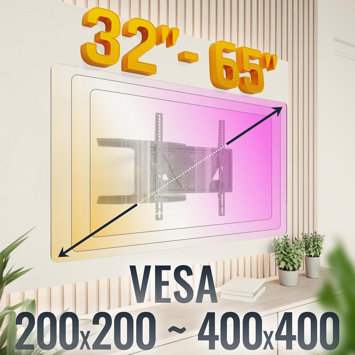 Thumbnail 5 de RICOO S9544 Supporto TV 65" 📺