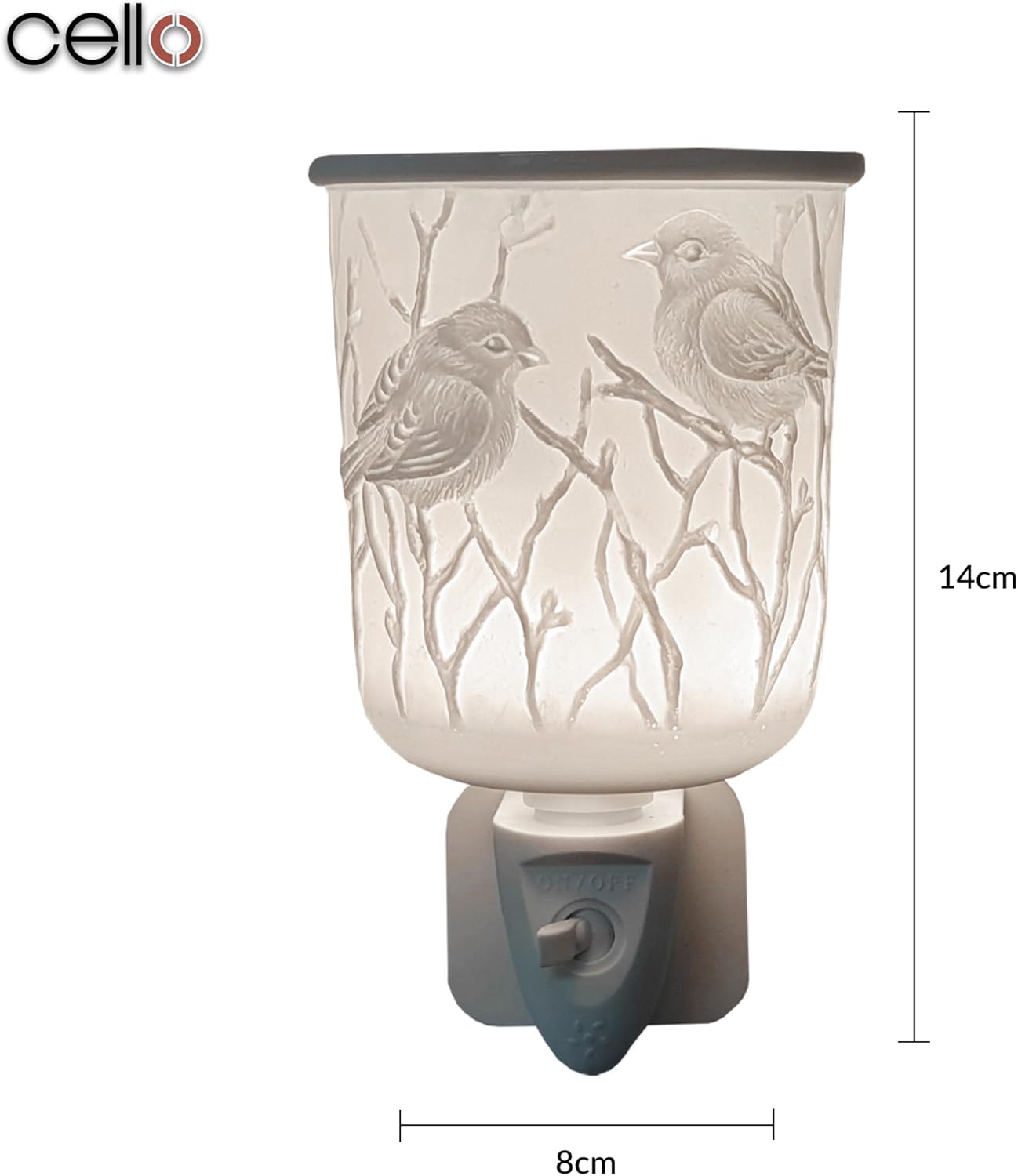 Thumbnail 2 de Cello Plug-In Wax Melt Burner with 3D Bird Design (Porcelain Electric Oil Warmer)
