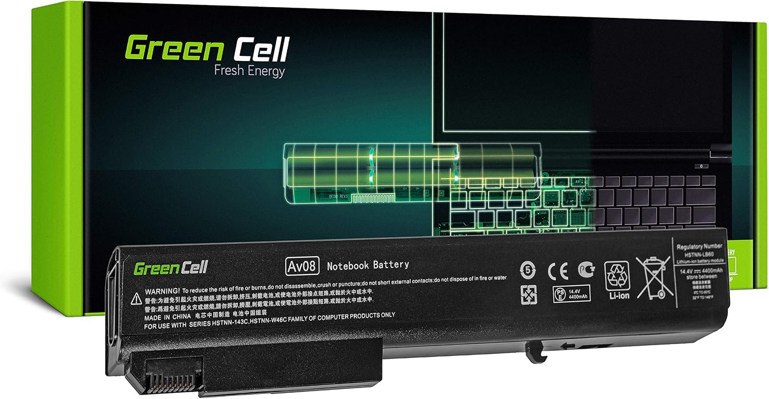 Detalle de Green Cell Standard Serie HSTNN-LB60 / HSTNN-OB60: Batteria per HP EliteBook 8530p/8530w/8540p/8540w/8730w/8740w
