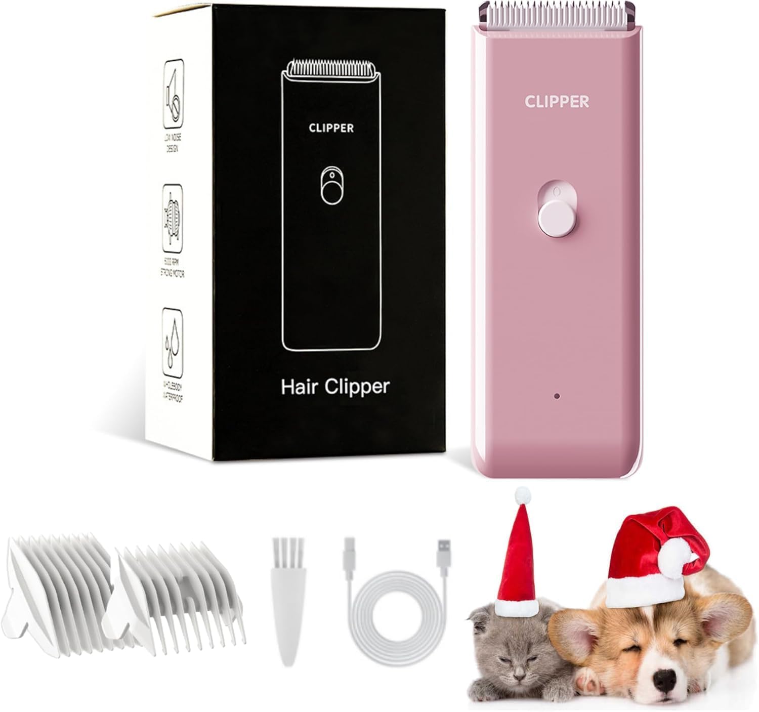Thumbnail 6 de ENSSU Hundeschermaschine kabellos & wiederaufladbar mit abnehmbaren Keramikklingen – Set für Katze und Hund, schwarz