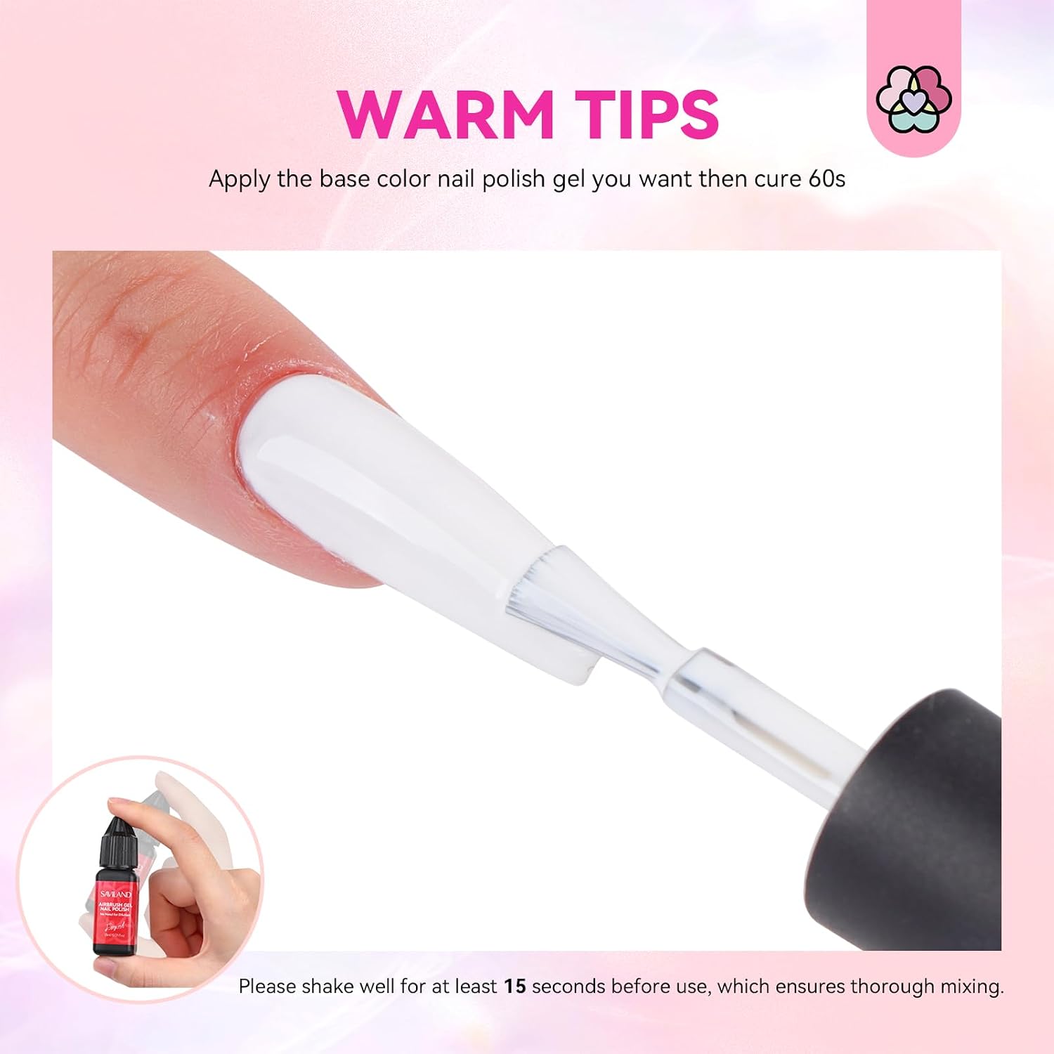 Thumbnail 2 de SAVILAND Airbrush Gel Nail Polish 12 Colors 💅