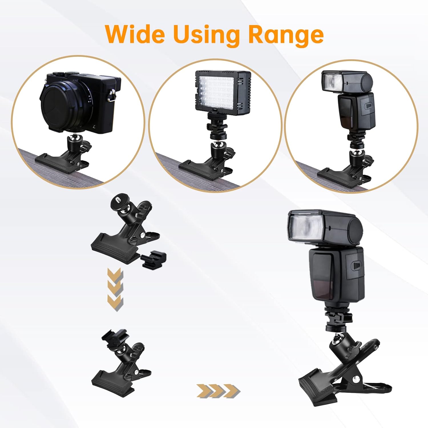 Detalle 2 de UTEBIT Camera Clamp Mount 360° swivel