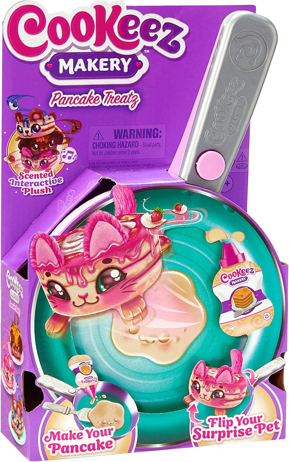 Detalle 2 de Cookeez Makery Pancake Treatz Mix & Flip: Plush Surprise Pancake Maker