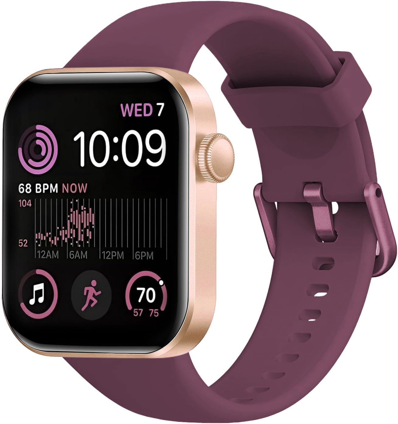 Detalle 2 de Smartwatch Damen/Herren mit Telefonfunktion – 1,85" HD Touch, IP68, 140+ Sportmodi, Schlaf- und Gesundheits-Tracking
