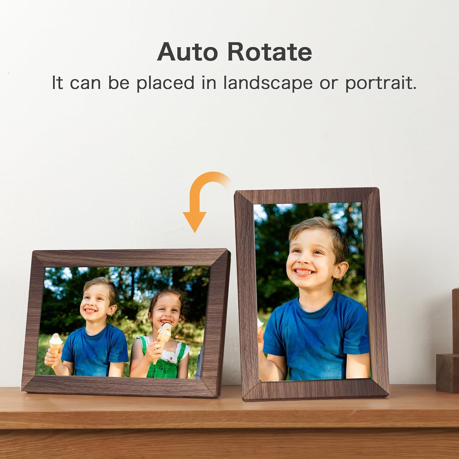 Thumbnail 5 de Frameo WiFi 10.1-Inch Digital Picture Frame with 32GB, IPS Touch Display
