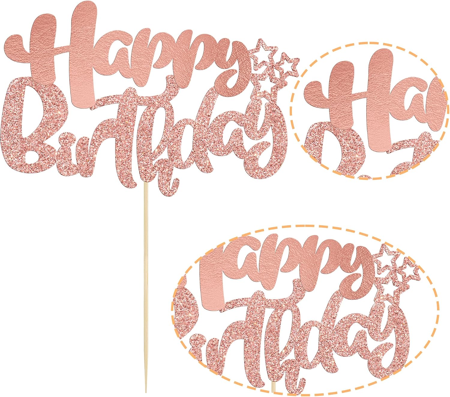 Detalle de Ephlyn Cake Topper, Rose Gold