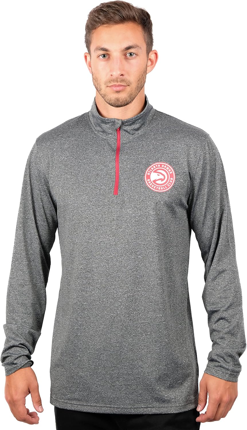 Thumbnail 6 de Ultra Game Men’s NBA Official Quarter Zip Performance Long Sleeve Pullover T-Shirt