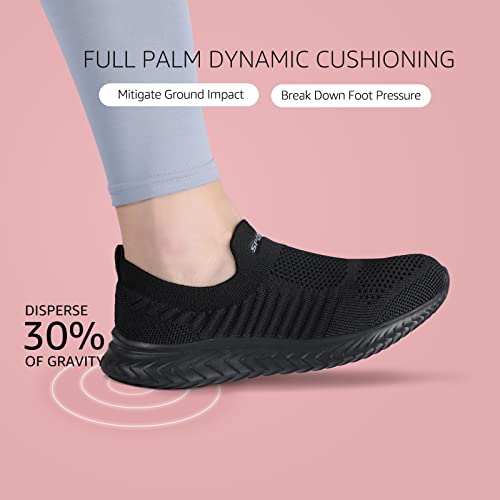 Thumbnail 6 de HKR Basket Femme Casual Basse Fitness Sneakers Respirantes – Noir, 38EU