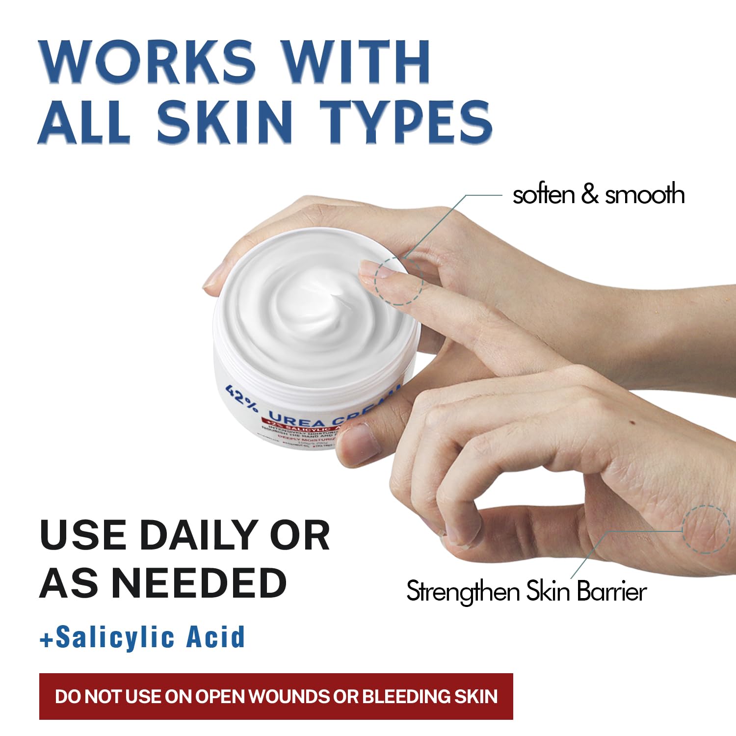 Detalle 2 de OUKEYA Urea Creme 42% Fußcreme 🦶