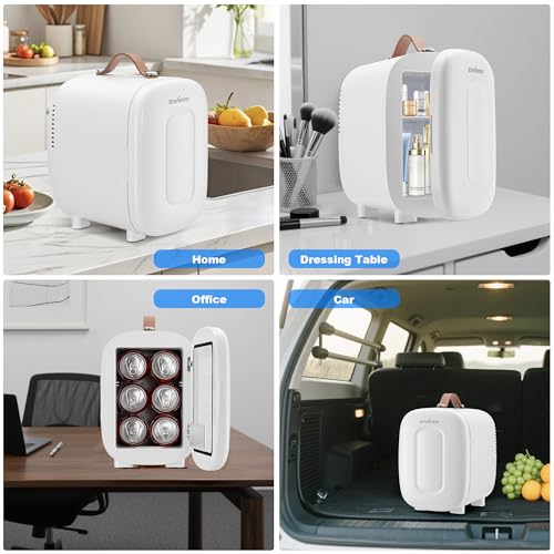 Thumbnail 6 de Enventor Mini Fridge 4 Litre/ 6 Can: Portable Cooler and Warmer with AC + 12V DC