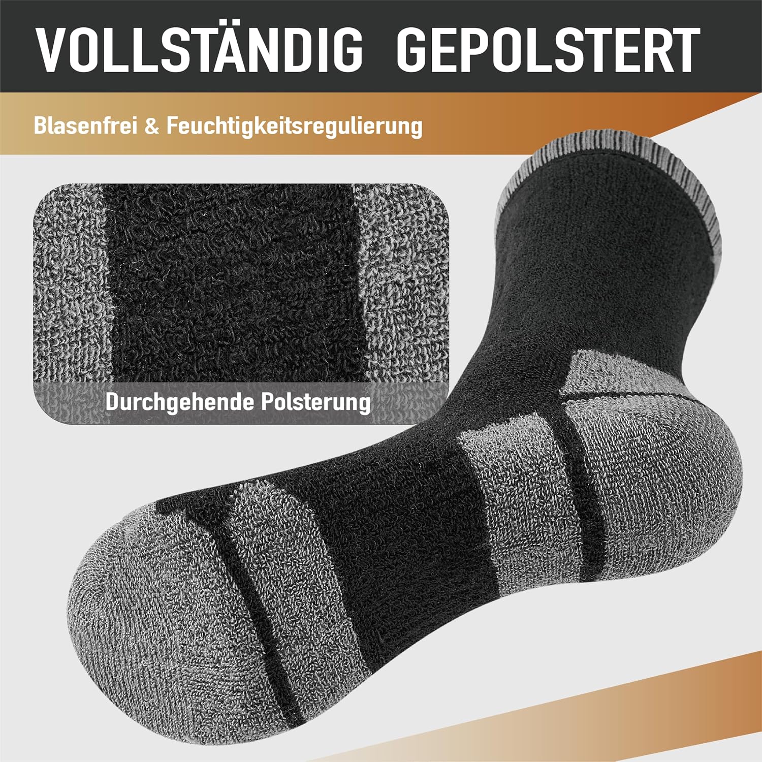 Detalle 2 de Niorasen Merino Socken Thermo, 3 Paar