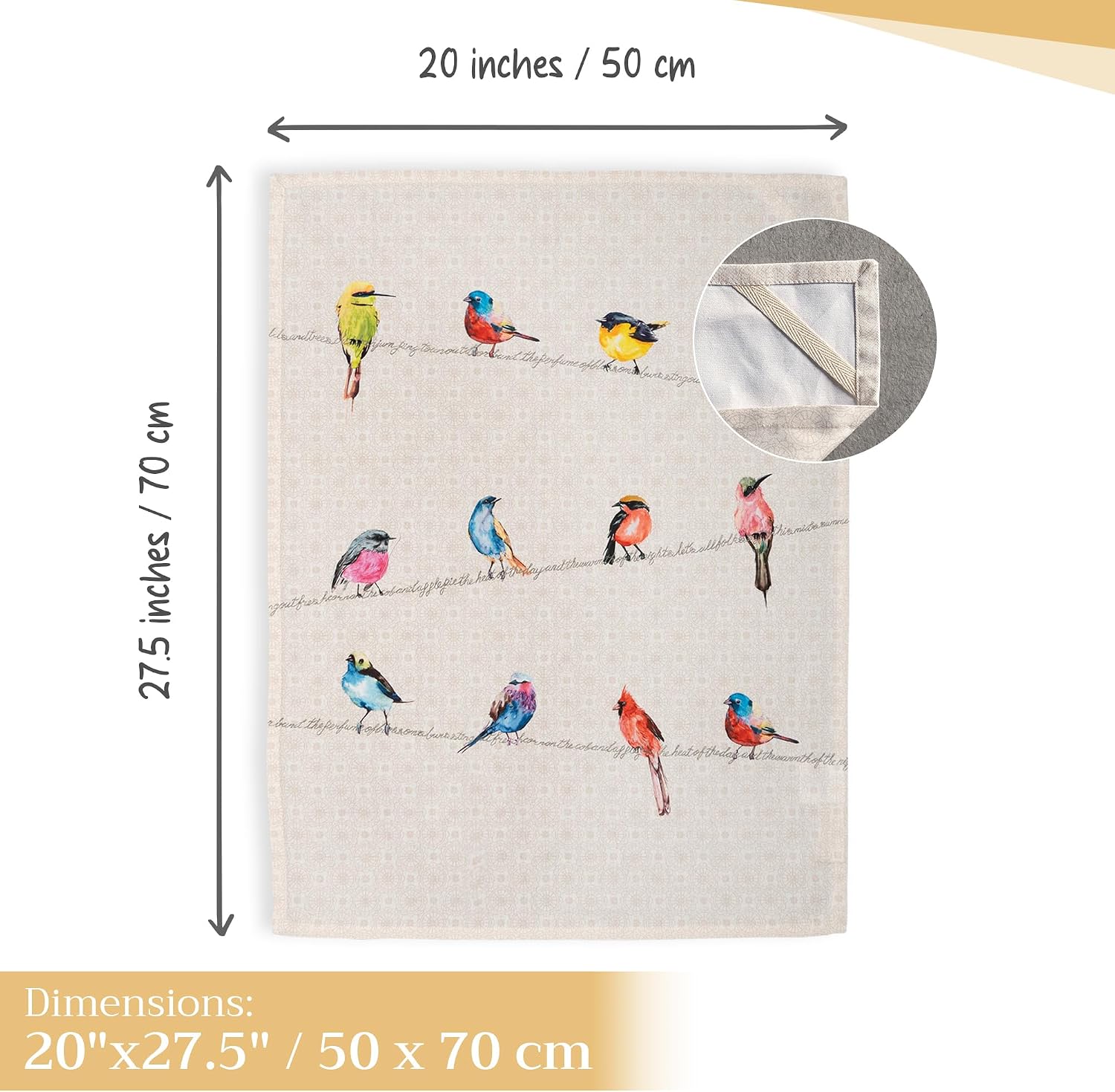 Detalle 2 de Maison d' Hermine Kitchen Towels 27.5x20 in