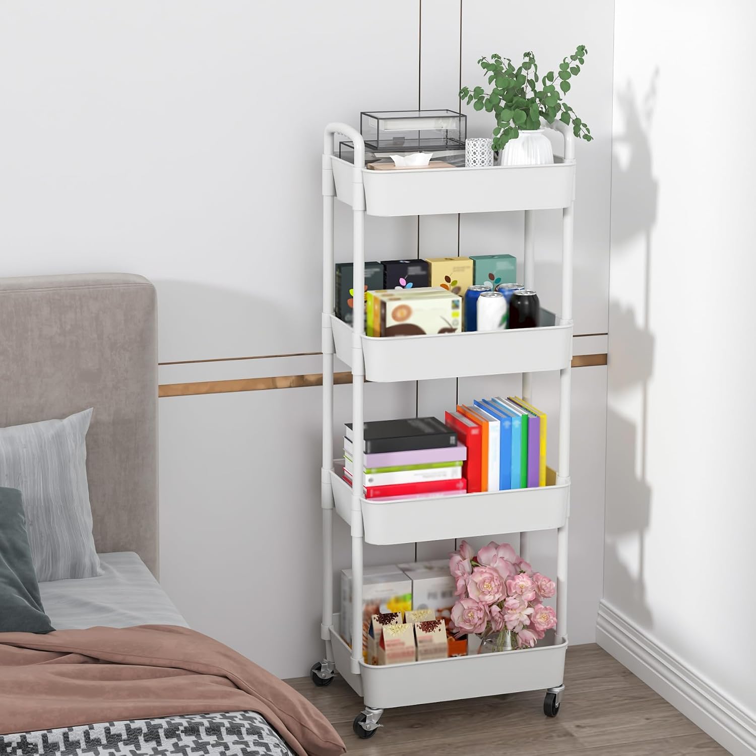 Thumbnail 6 de Sywhitta 4-Tier Rolling Utility Cart