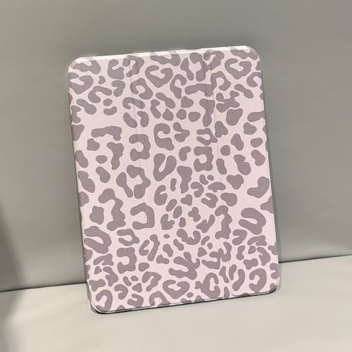 Detalle de Fycyko Étui folio Leopard Rose pour iPad 11e Génération (2025, A16) et iPad 10e Génération (2022) – Motif Léopard, Porte-crayon