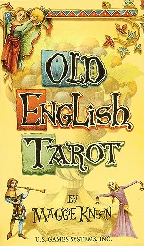 Detalle de Old English Tarot de US Games Systems: lectura clásica con sello británico