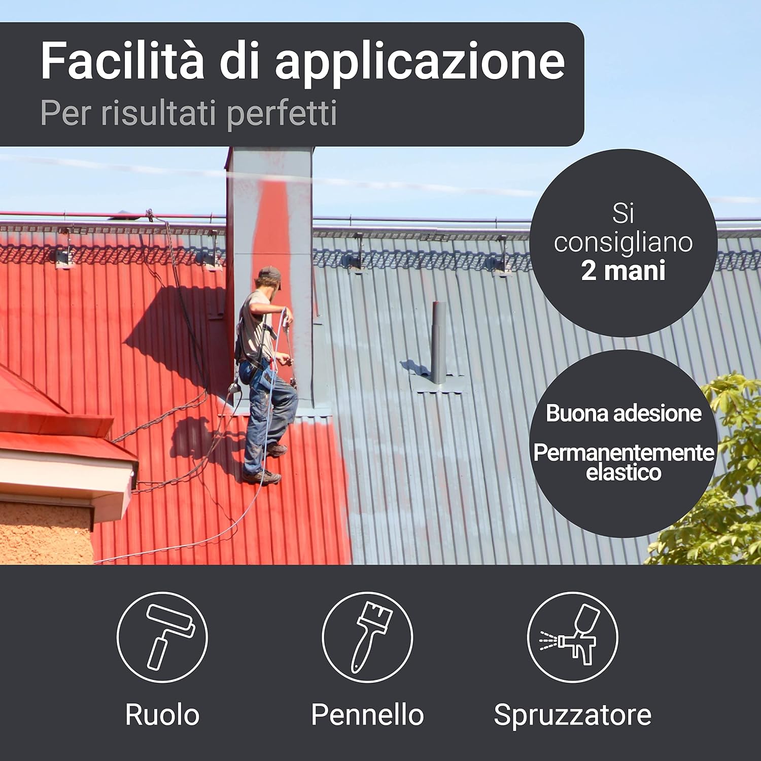 Detalle 2 de WO-WE W510 Vernice per tetto 5 L
