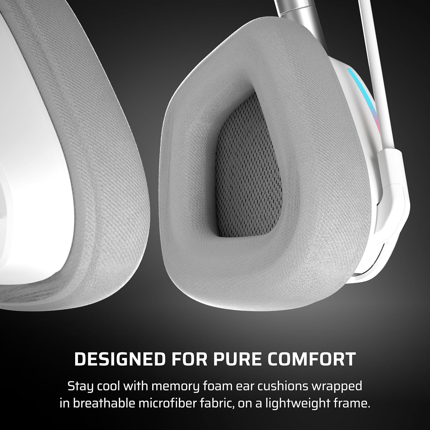 Thumbnail 6 de Corsair Void v2 Wireless Gaming-Headset mit Bluetooth, Dolby Atmos und bis zu 70 Stunden Akkulaufzeit – Weiß