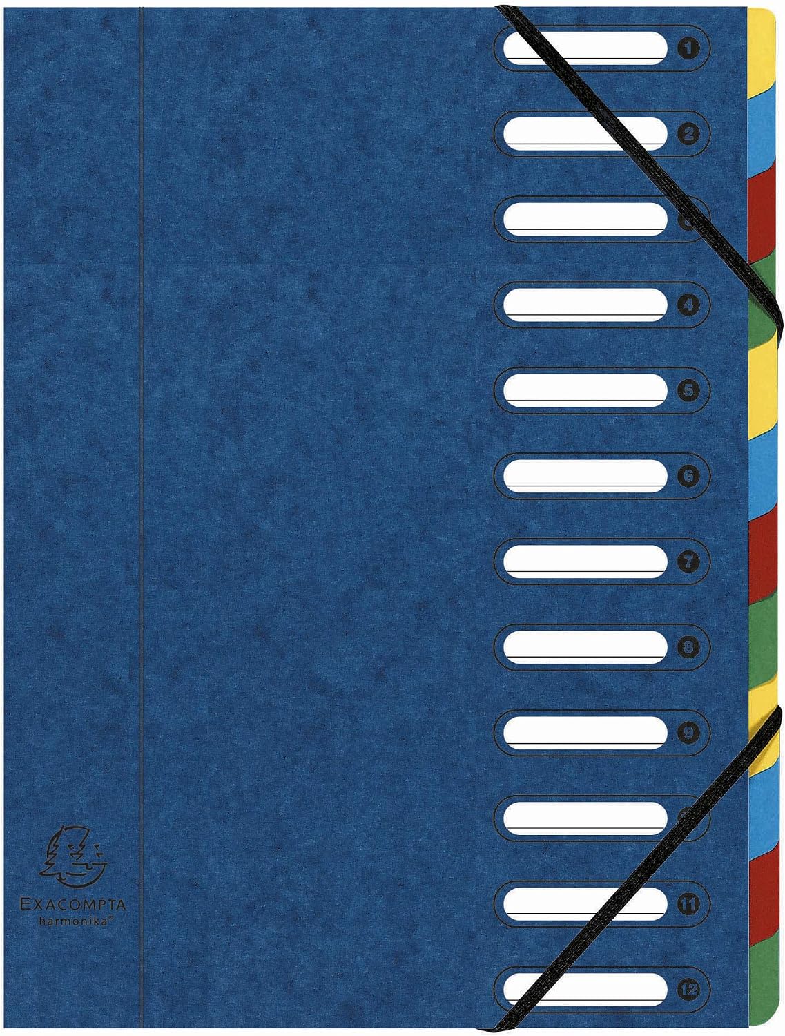 Detalle de Exacompta 5312E – Carton de 6 trieurs Harmonika (A4, 12 compartiments)