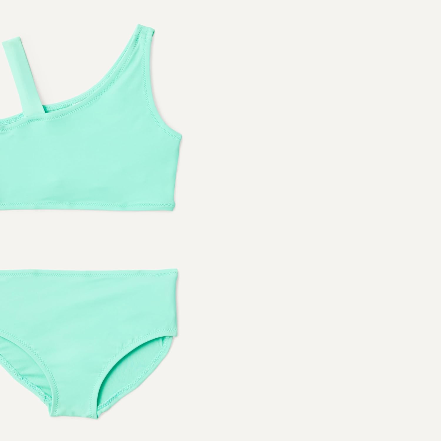 Thumbnail 1 de Amazon Essentials Mädchen Zweiteiliges Bikini-Set mit asymmetrischem Ausschnitt