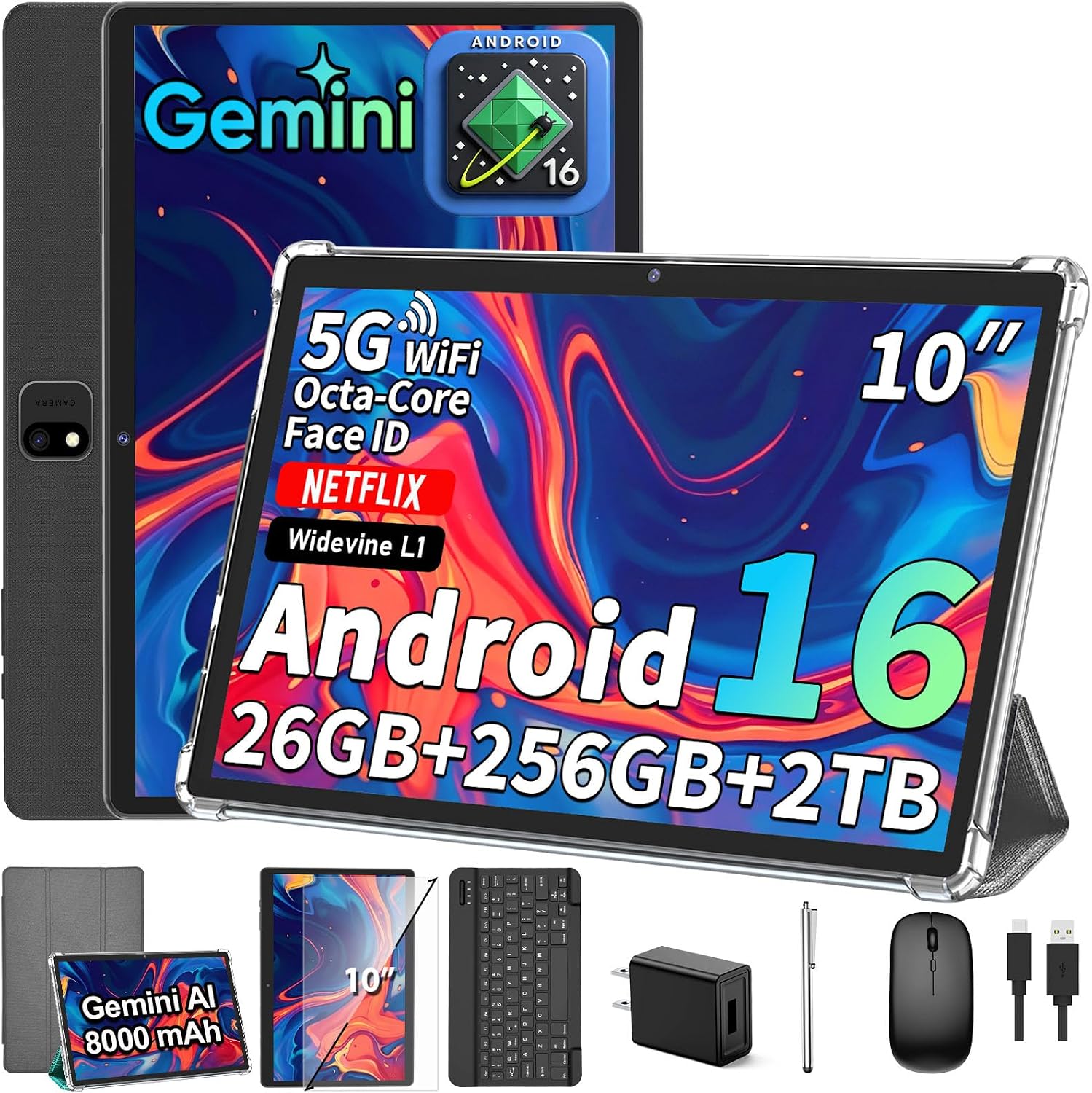 Detalle de YLEEBG Android tablet, 10-inch
