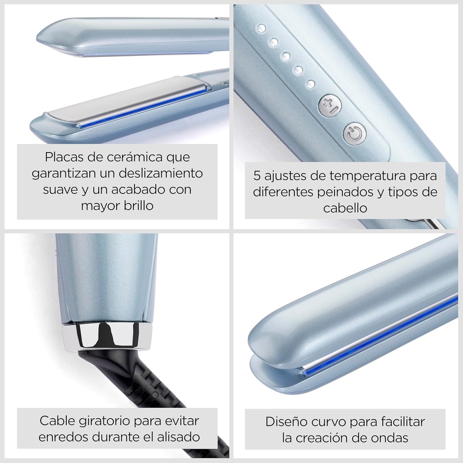 Thumbnail 4 de BaByliss Hydro Fusion ST573E plancha cerámica iónica