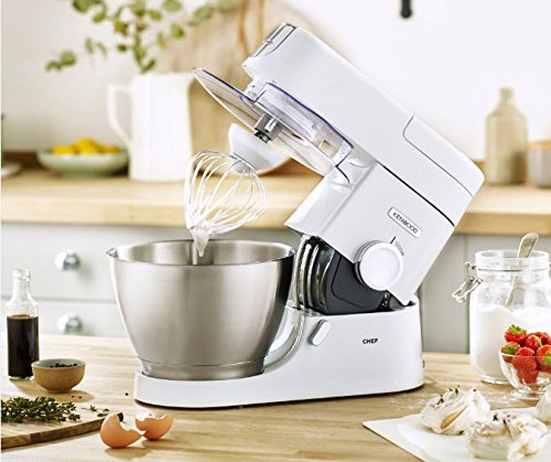 Detalle de Kenwood Chef KVC3100 Stand Mixer, 1000W, 4.6L Bowl, White