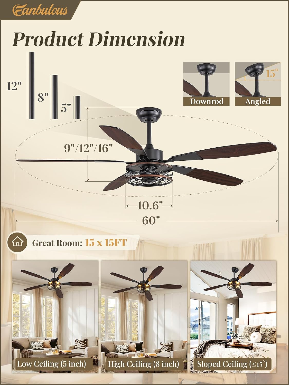 Thumbnail 4 de Fanbulous 60-Inch Ceiling Fan