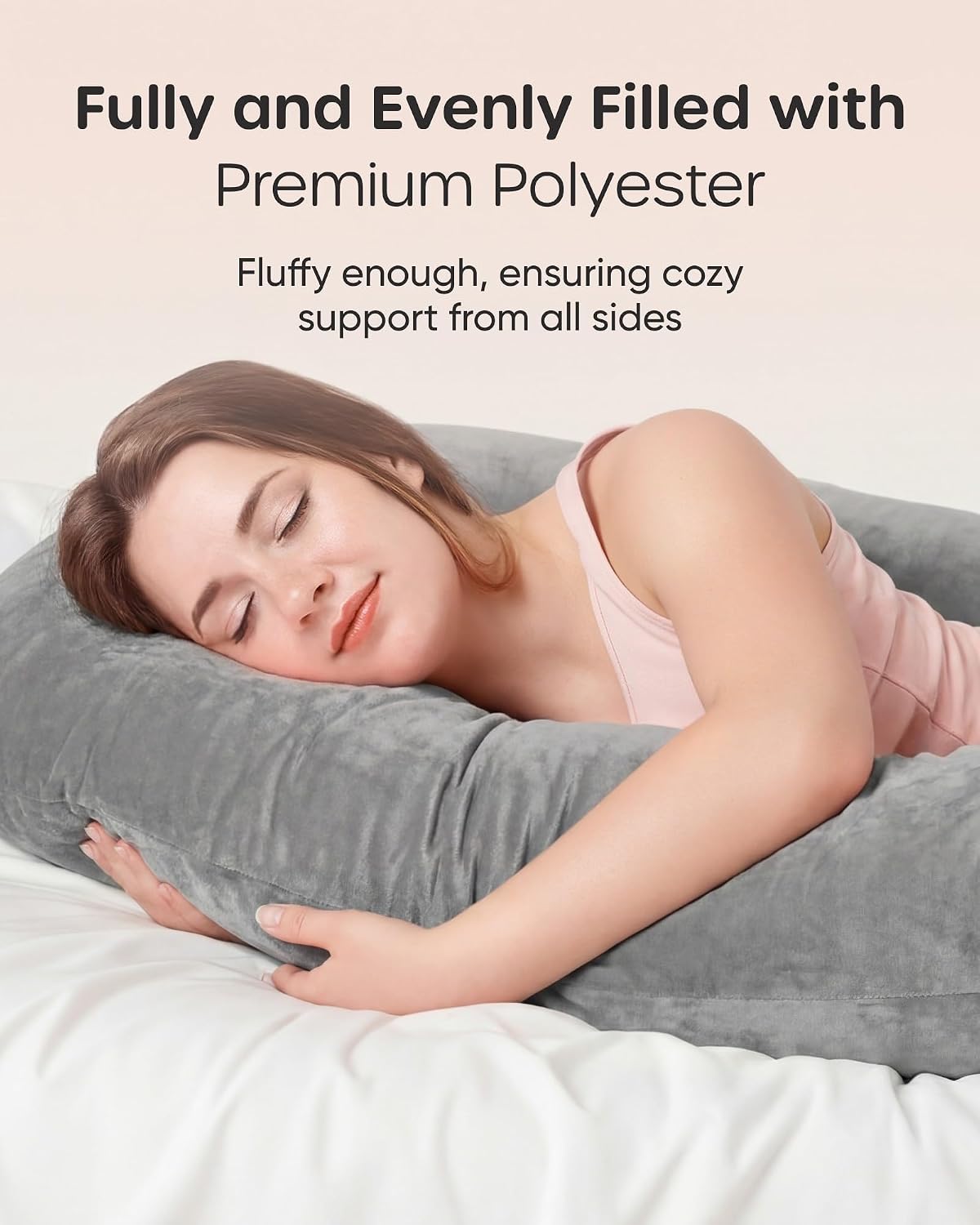 Thumbnail 4 de Nuliie Pregnancy Pillow U‑Shaped for Maternity Support