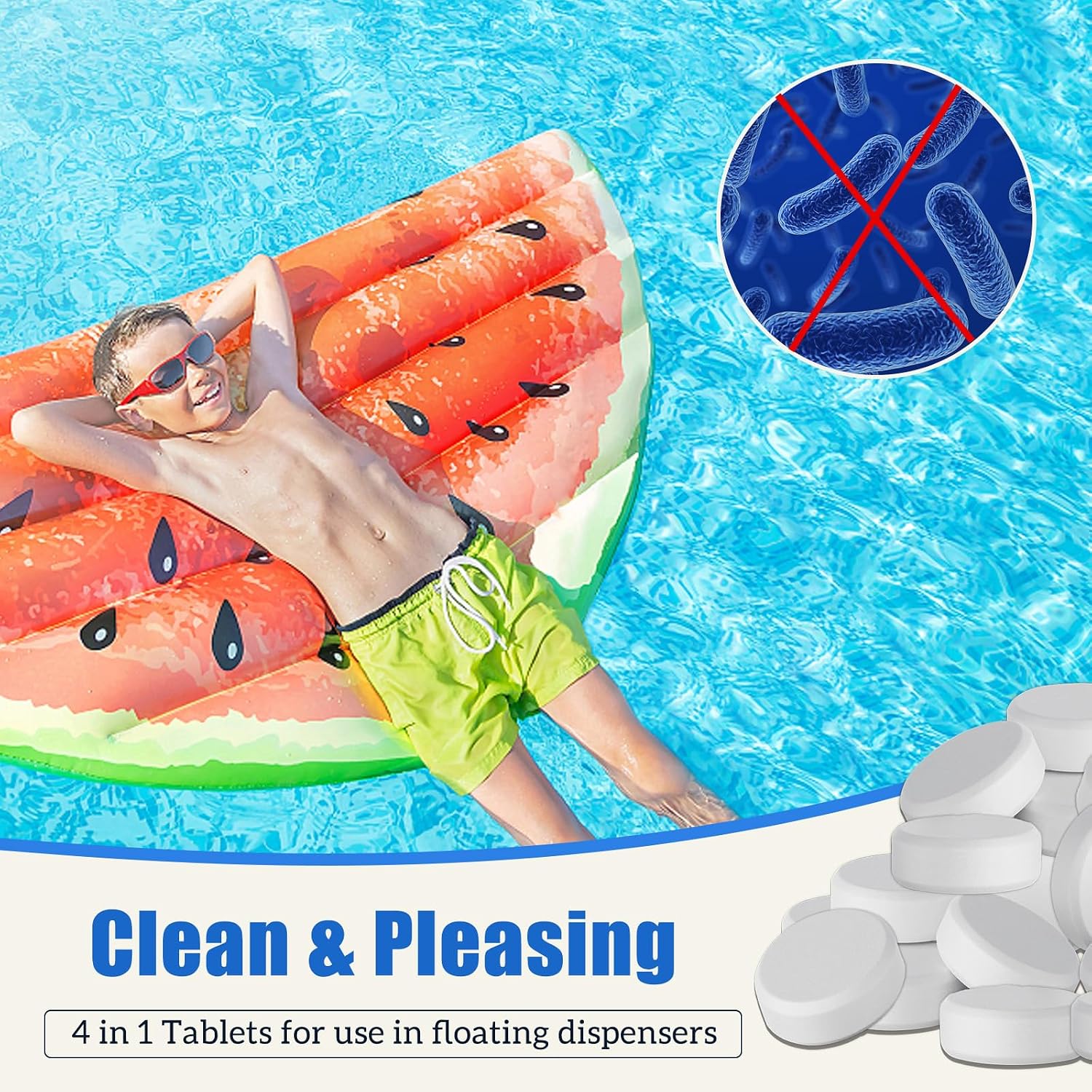 Thumbnail 6 de Fox·Bunny Chlorine Tablets for Hot Tub: 40 x 20g 4-in-1 Dispenser Tablets