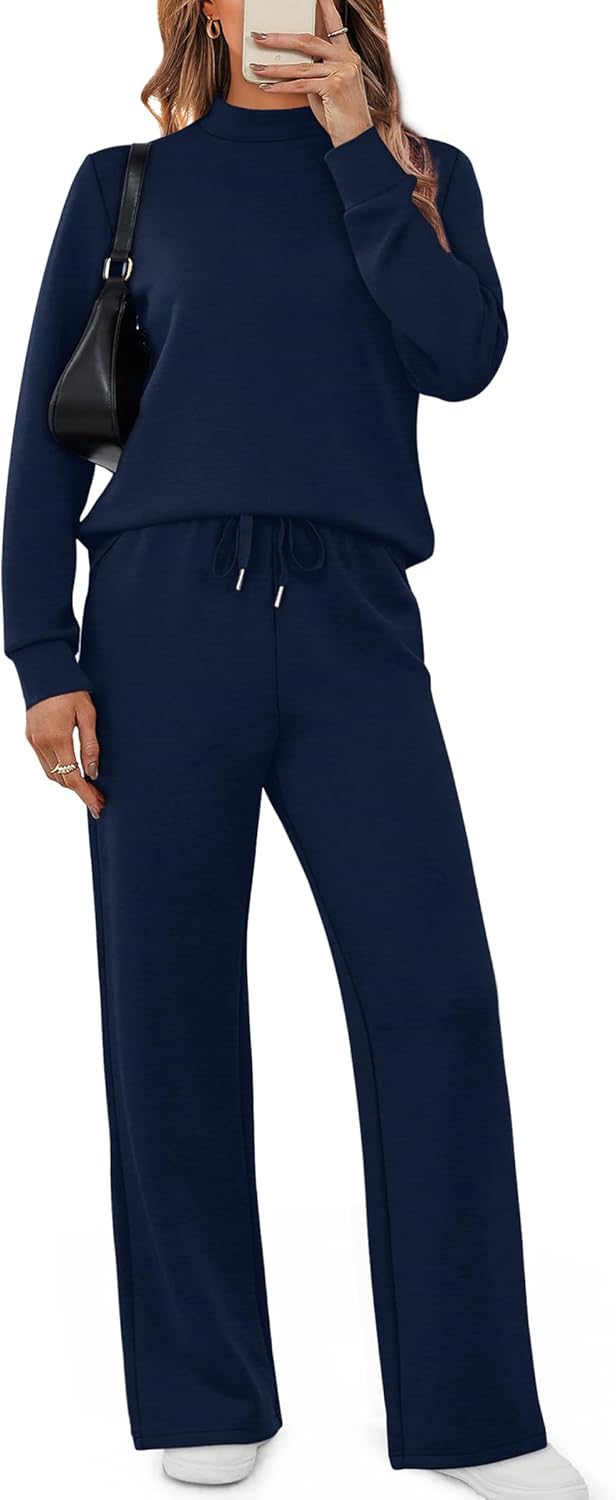 Detalle 2 de Sampeel Two Piece Set for Women Mock Neck Loungewear XS-2XL