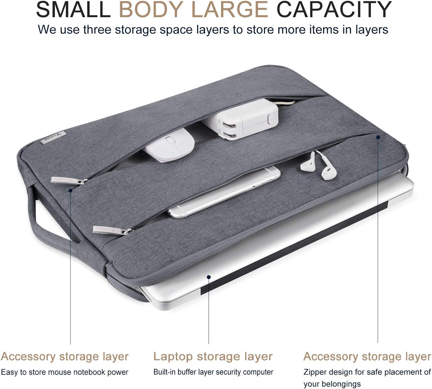 Detalle 2 de Voova 15.6-inch laptop sleeve case