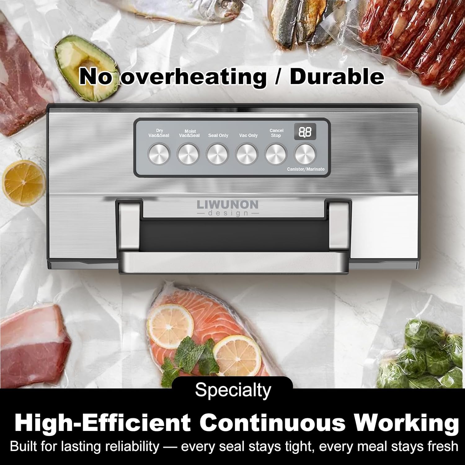 Detalle 2 de 2025 LIWUNON Fast-Vacuum Sealer ⚙