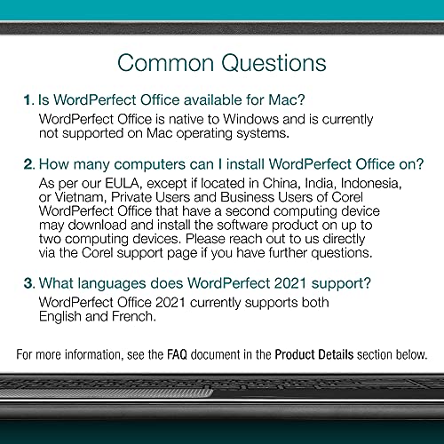 Thumbnail 8 de Corel WordPerfect Office Home & Student 2021: A Practical Office Suite for Word Processing, Spreadsheets, and Presentations