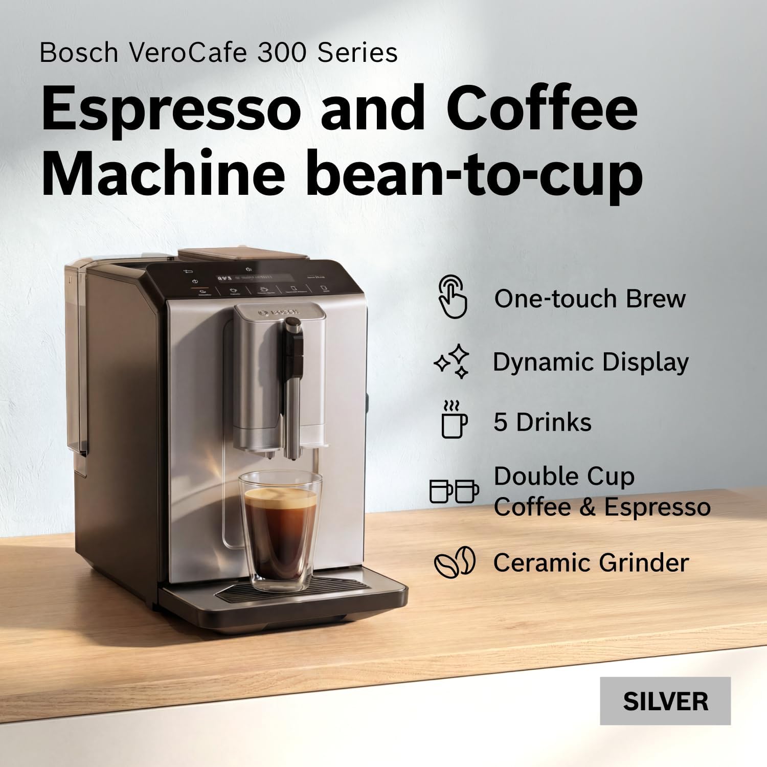 Detalle 2 de Bosch TIU20307 One-Touch Coffee Machine