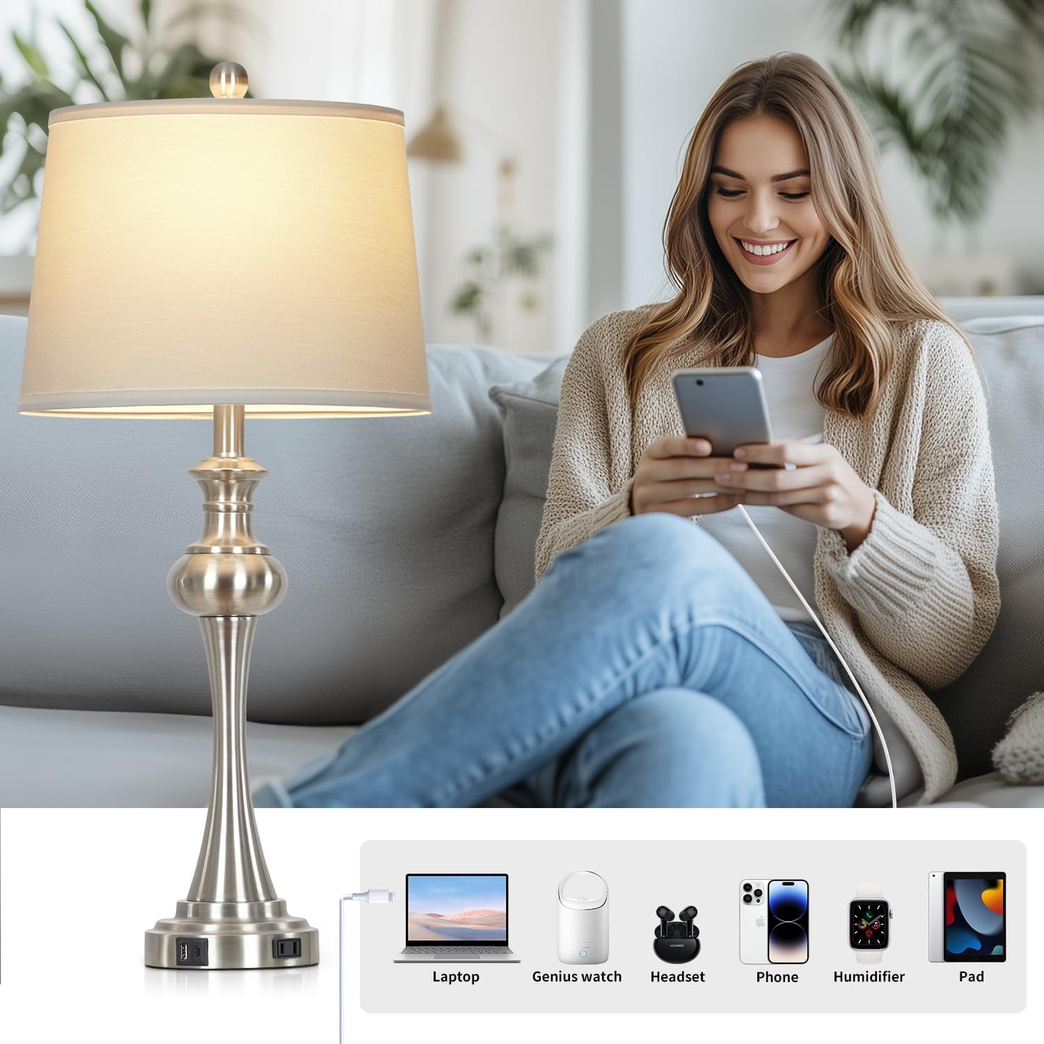 Detalle 2 de Table Lamps 28.75-inch
