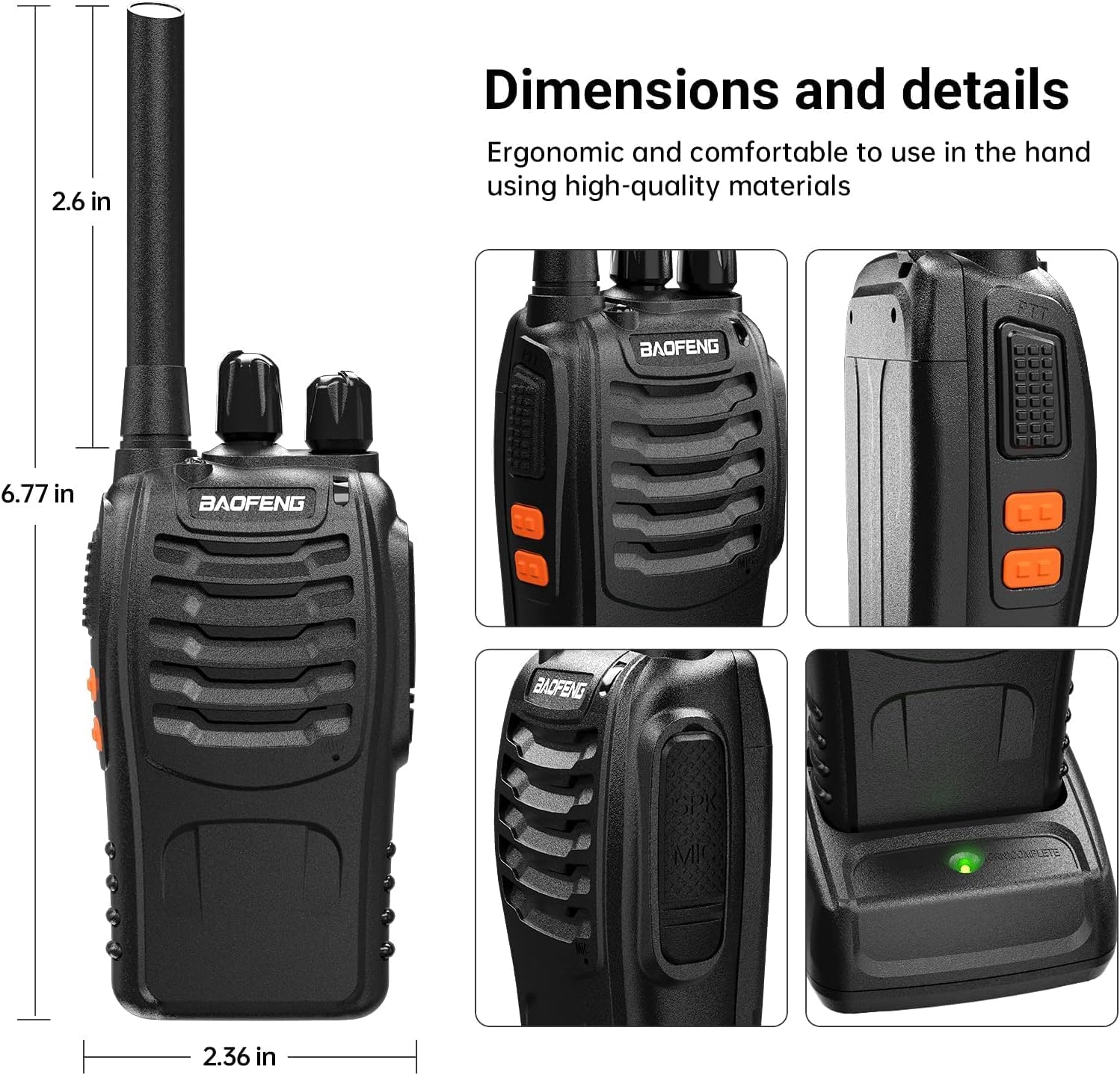 Thumbnail 4 de Winmoom long-range walkie talkies 4 pack