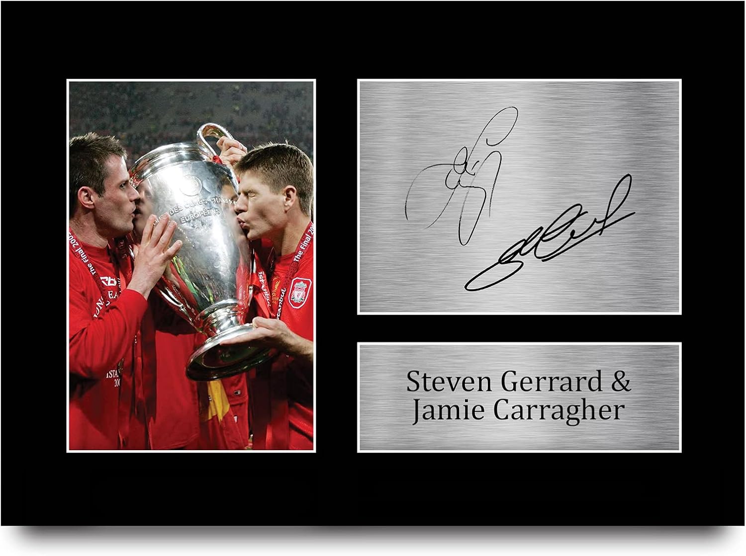 Thumbnail 6 de HWC Trading FR A3 framed Steven Gerrard & Jamie Carragher signed autograph photo (Liverpool gifts) – ready to hang