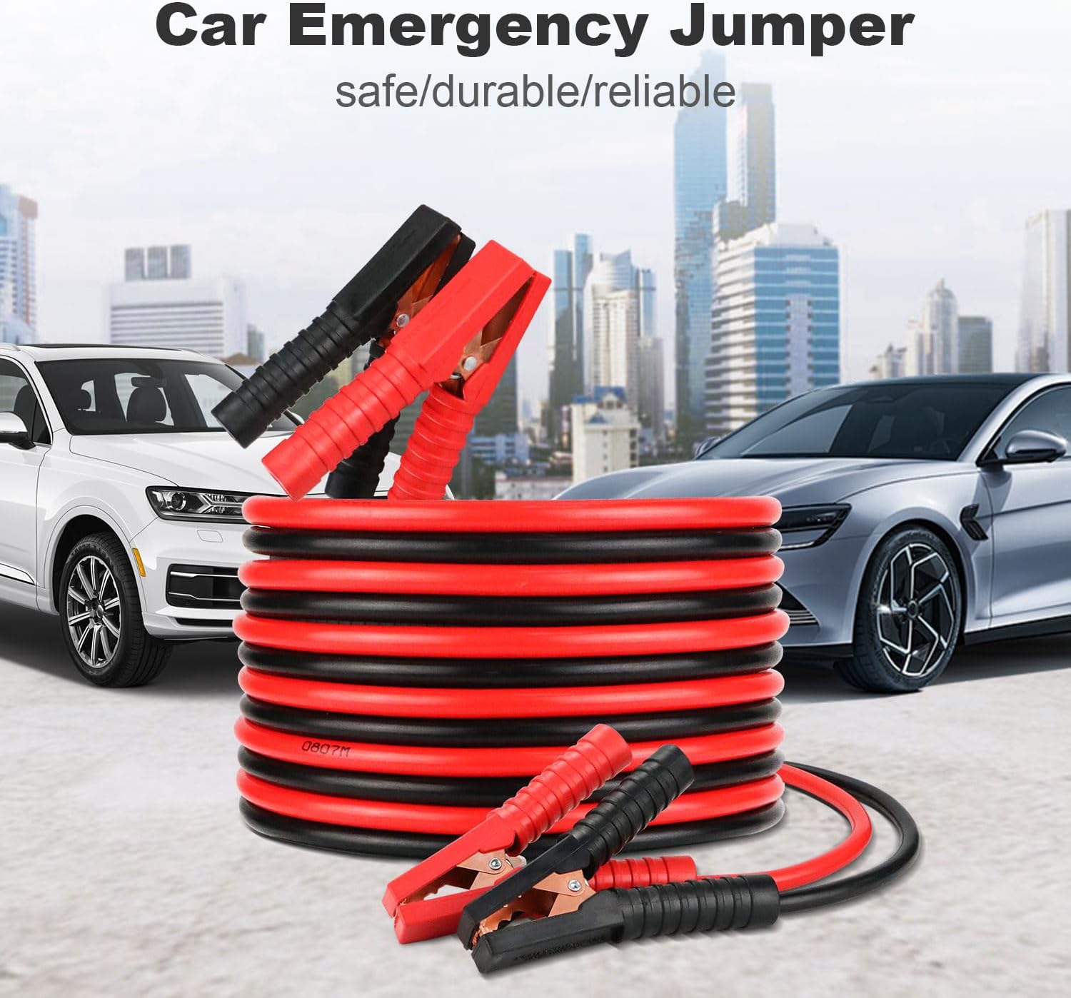 Thumbnail 3 de Jump Leads Car Van Battery Jumper Cables 2000A 4m