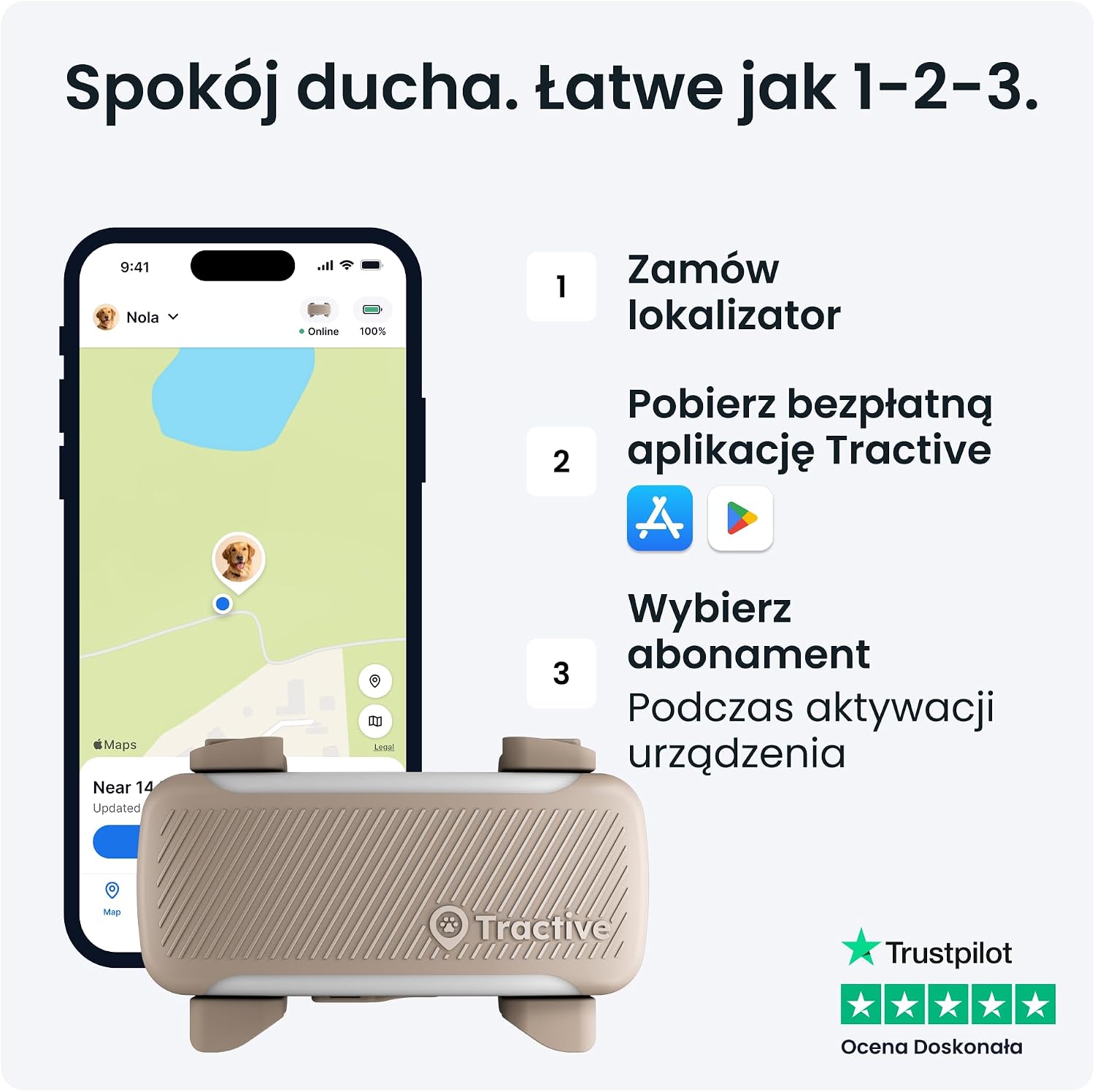Thumbnail 6 de Tractive DOG XL 2026 Edition – lokalizator GPS dla psa, alerty i monitoring zdrowia