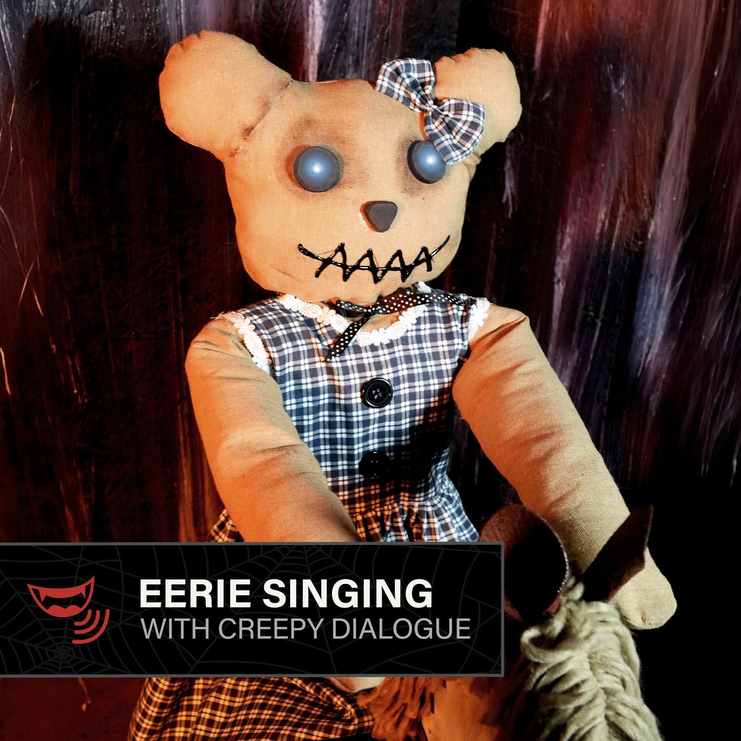 Detalle de Haunted Hill Farm Bear Animatronic, 2.1-Ft.