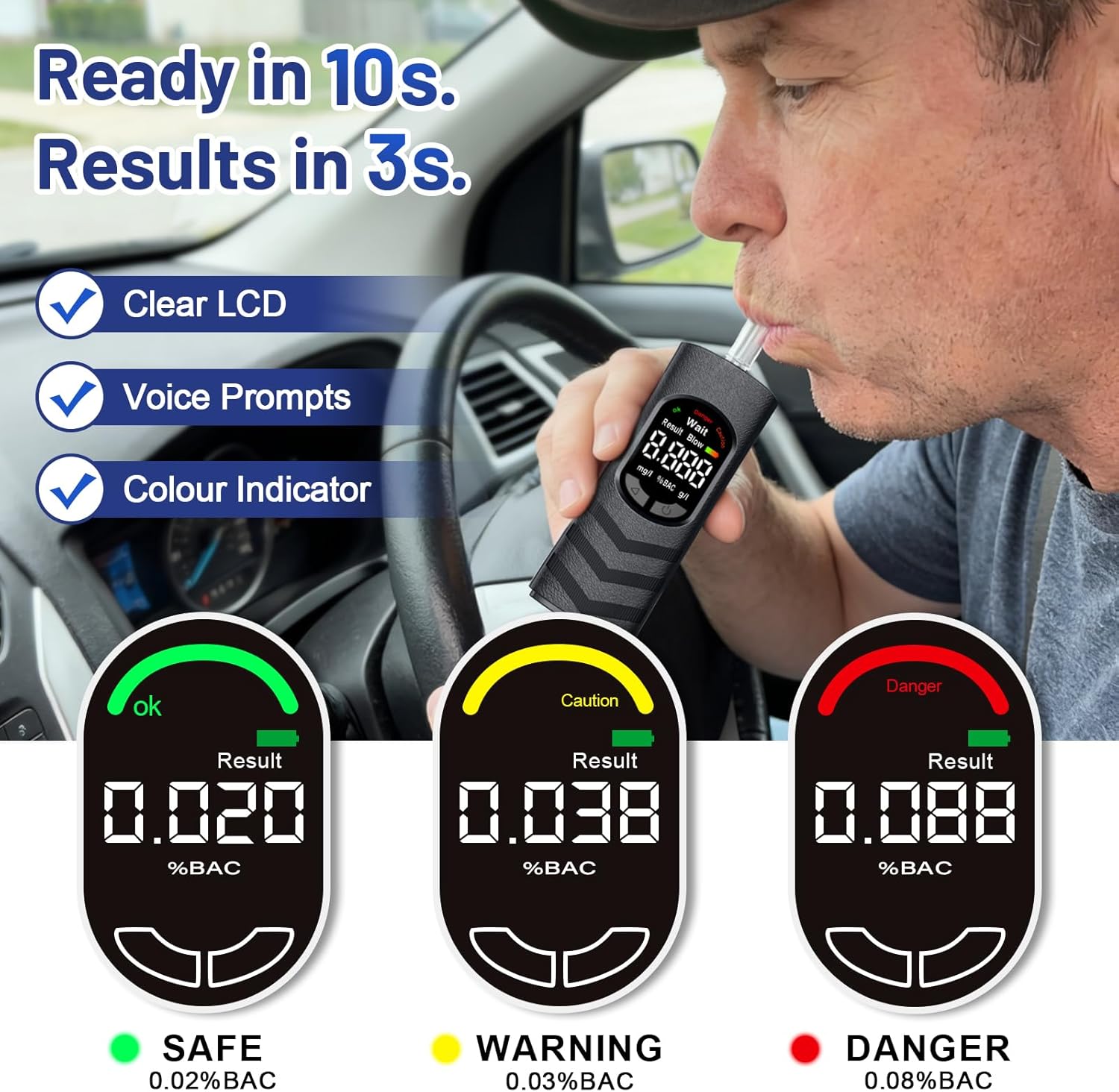 Thumbnail 1 de pewpuny Breathalyser Alcohol Tester
