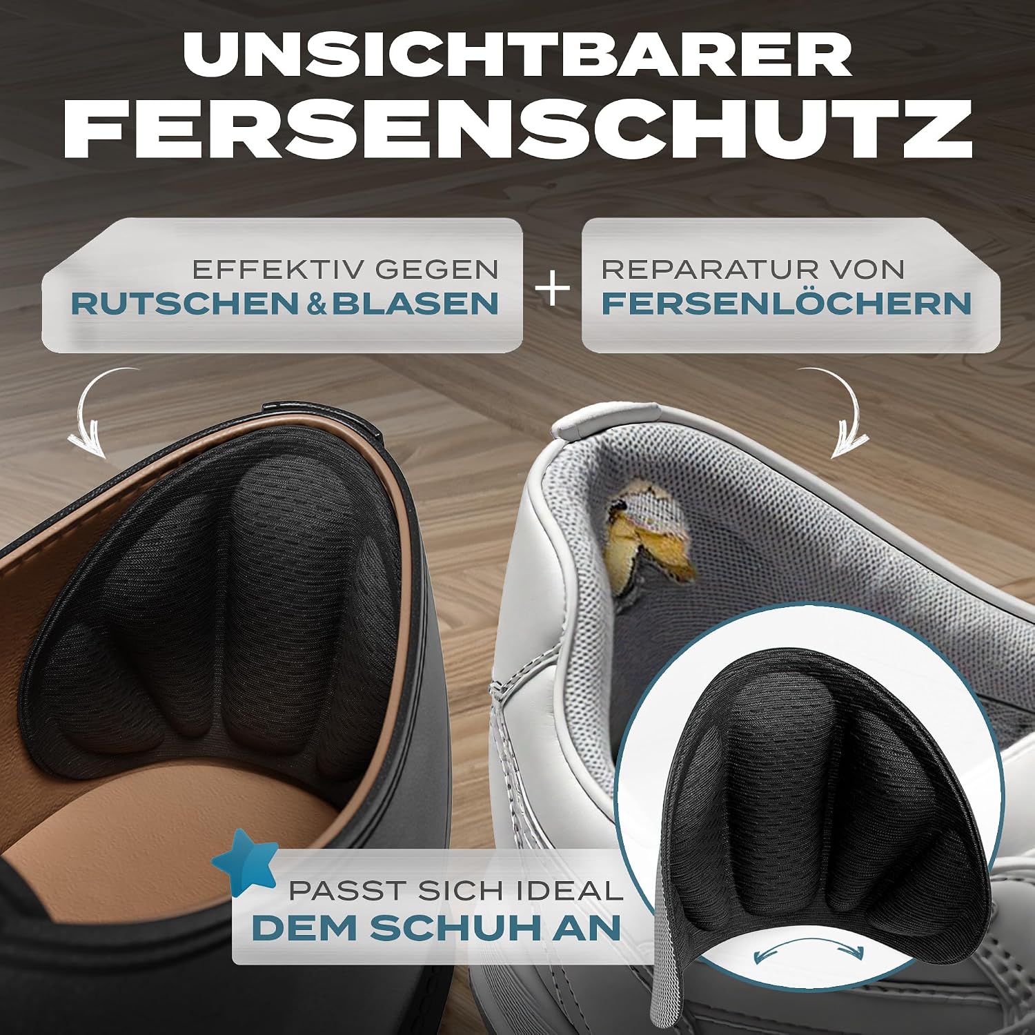 Thumbnail 3 de EDELFELD [Das Original] Unsichtbare Fersenpolster – 6 Paar gegen Rutschen & Blasen